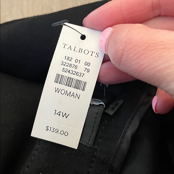 Talbots Black Stretch Suede Pants - Picture 10 of 10